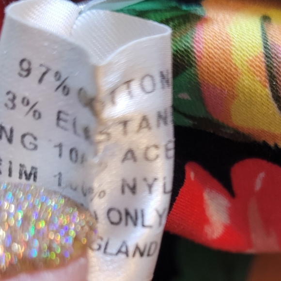 London Designer Helene Berman Floral Dress Size 6 Black Lining With Tulle - Picture 10 of 12